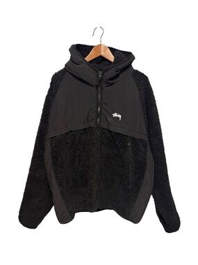 Stussy Sherpa Panelled Hooded Jacket size XXL